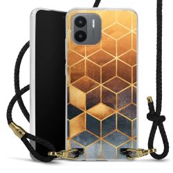 Carry Case Transparent Leather black/gold