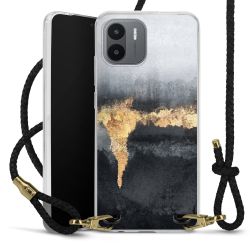 Carry Case Transparent Leather black/gold