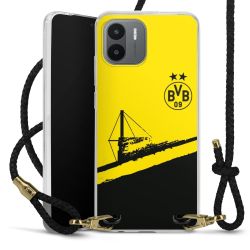 Carry Case Transparent Leather black/gold