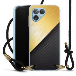 Carry Case Transparent Leather black/gold