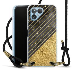 Carry Case Transparent Leather black/gold