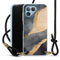 Carry Case Transparent Leather black/gold