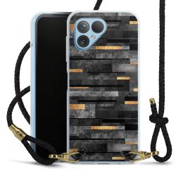 Carry Case Transparent Leather black/gold