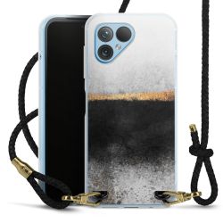 Carry Case Transparent Leather black/gold