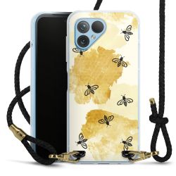 Carry Case Transparent Leather black/gold