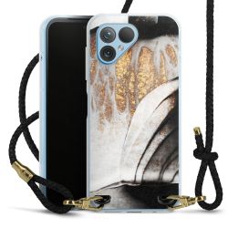 Carry Case Transparent Leather black/gold