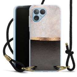 Carry Case Transparent Leather black/gold