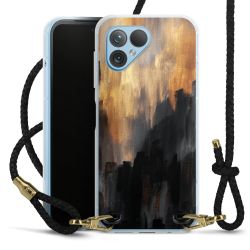 Carry Case Transparent Leather black/gold