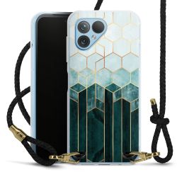 Carry Case Transparent Leather black/gold