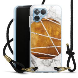 Carry Case Transparent Leather black/gold