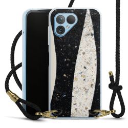 Carry Case Transparent Leather black/gold