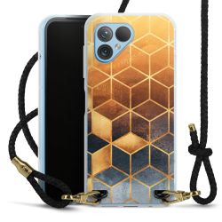 Carry Case Transparent Leather black/gold