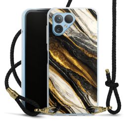 Carry Case Transparent Leather black/gold