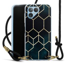 Carry Case Transparent Leather black/gold