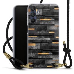 Carry Case Transparent Leather black/gold