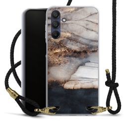 Carry Case Transparent Leather black/gold