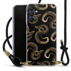 Carry Case Transparent Leather black/gold