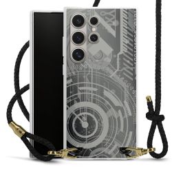 Carry Case Transparent Leather black/gold