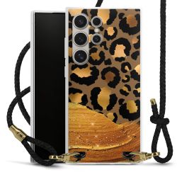 Carry Case Transparent Leather black/gold