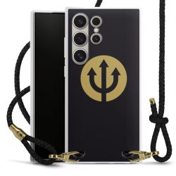 Carry Case Transparent Leather black/gold