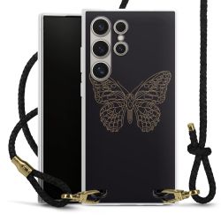 Carry Case Transparent Leather black/gold