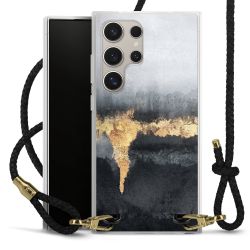 Carry Case Transparent Leather black/gold