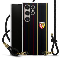 New Carry Case Transparent Leder schwarz/gold