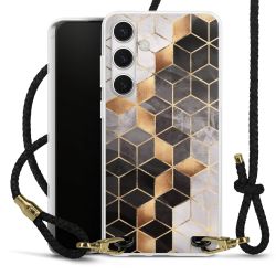 Carry Case Transparent Leather black/gold