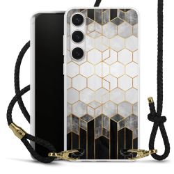 Carry Case Transparent Leather black/gold