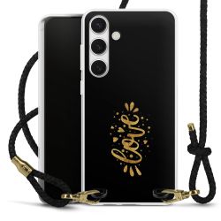 Carry Case Transparent Leather black/gold