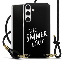 Carry Case Transparent Leder schwarz/gold