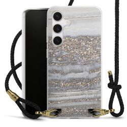 Carry Case Transparent Leather black/gold