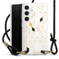 Carry Case Transparent Leather black/gold