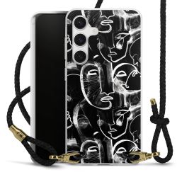 Carry Case Transparent Leather black/gold