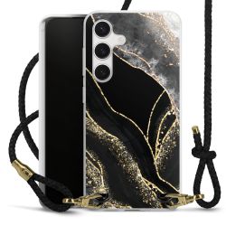 Carry Case Transparent Leather black/gold