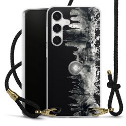 Carry Case Transparent Leather black/gold