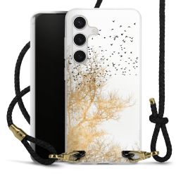 Carry Case Transparent Leather black/gold