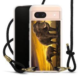 Carry Case Transparent Leather black/gold