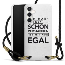 Carry Case Transparent Leder schwarz/gold