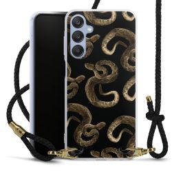 Carry Case Transparent Leather black/gold