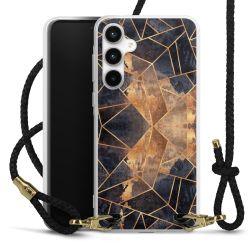 Carry Case Transparent Leather black/gold