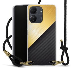 Carry Case Transparent Leather black/gold