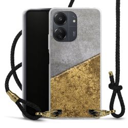 Carry Case Transparent Leather black/gold