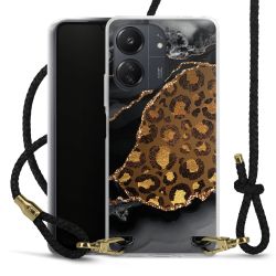 Carry Case Transparent Leather black/gold