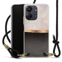 Carry Case Transparent Leather black/gold