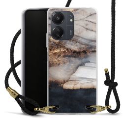 Carry Case Transparent Leather black/gold