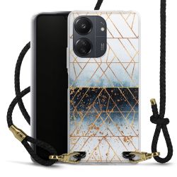 Carry Case Transparent Leather black/gold