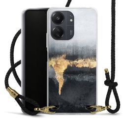 Carry Case Transparent Leather black/gold