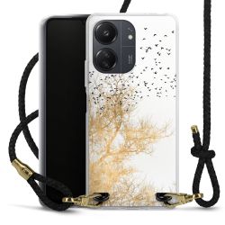 Carry Case Transparent Leather black/gold