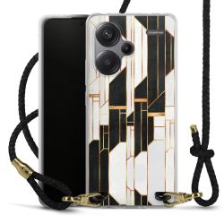 Carry Case Transparent Leather black/gold